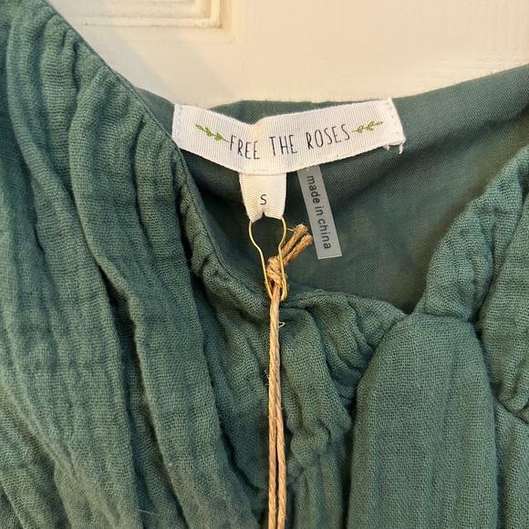 Free The Roses Ruffle Guaze Maxi Dress - Picture 4 of 6